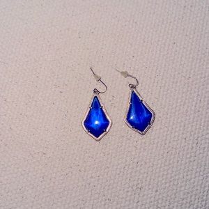 Kendra Scott Blue and Gold Earrings